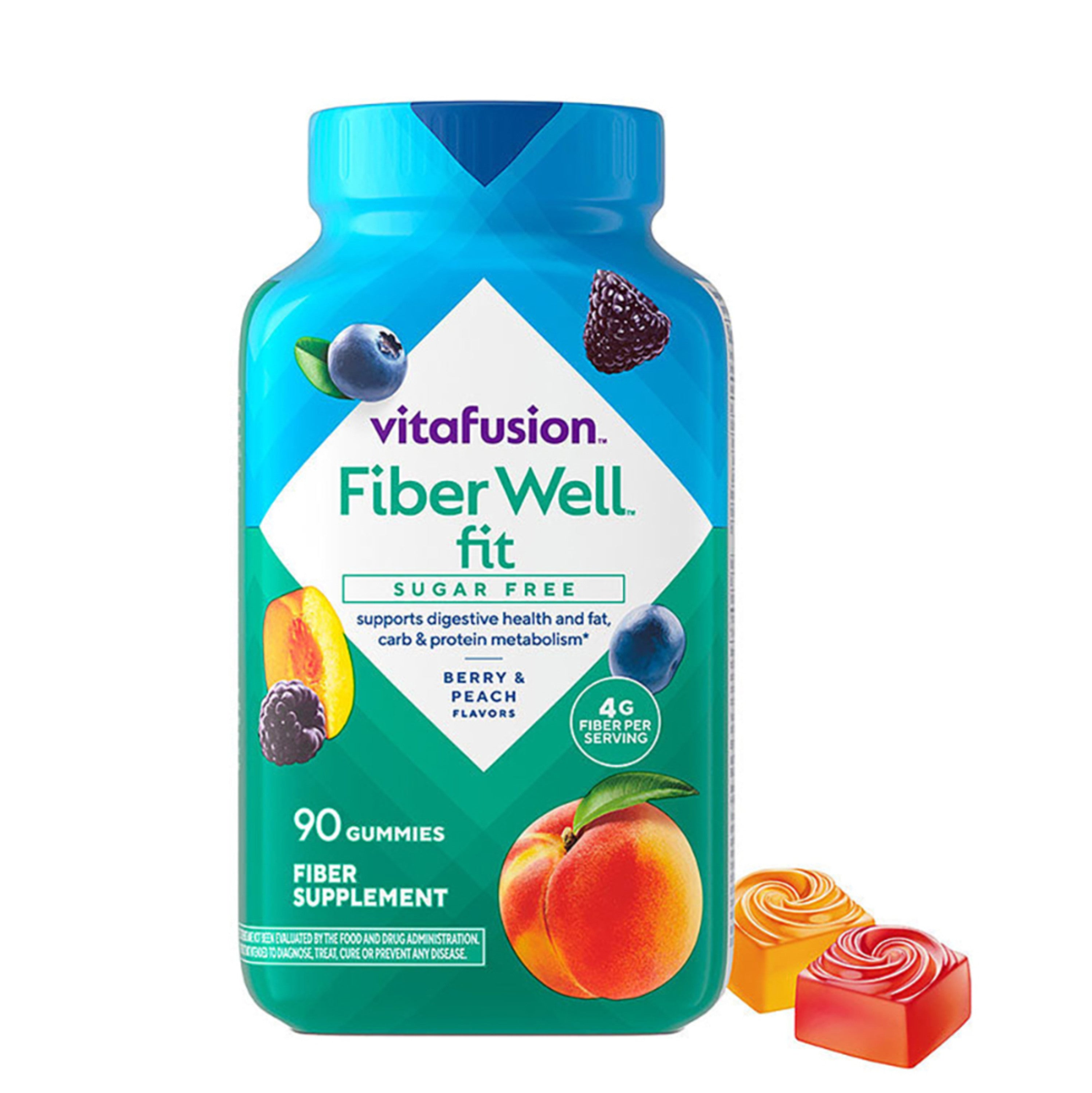 Fiber Well Fit Sugar Free Gummy, 90 Gummies