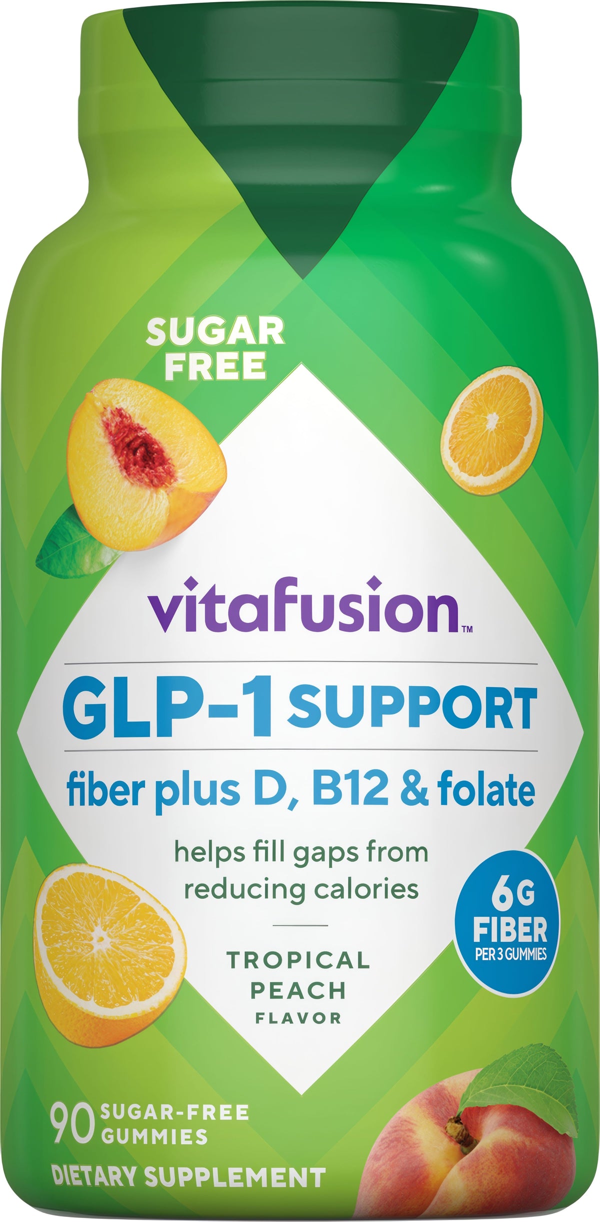 GLP-1 Support Fiber Gummy Vitamin, 90 Gummies