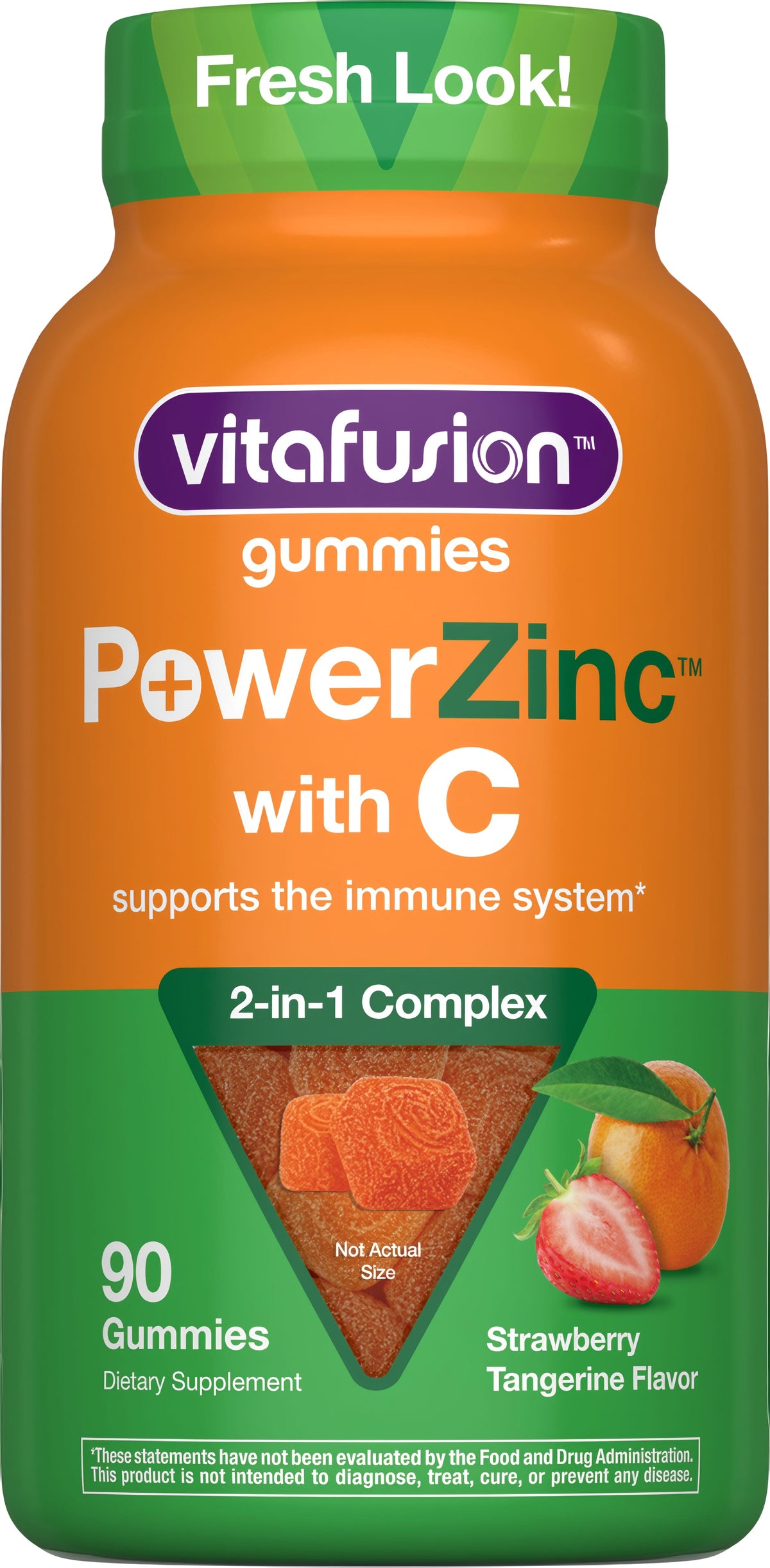 Power Zinc + Vit C Gummy, 90 Gummies