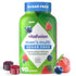 Vitafusion men's multi Sugar Free Gummies, 90 count, Mixed Berry flavors, with loose gummies and berries displayed.