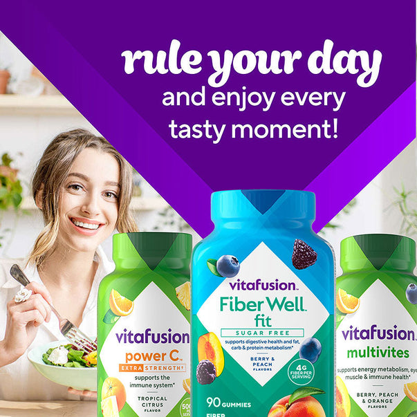 Fiber Well Fit Sugar Free Gummy Vitamin, 90 Gummies