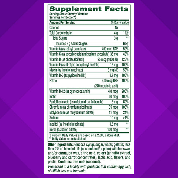 MultiVites Gummy Vitamin, 120 Gummies