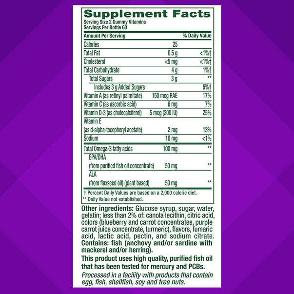 Omega-3 Gummy Vitamin, 120 Gummies