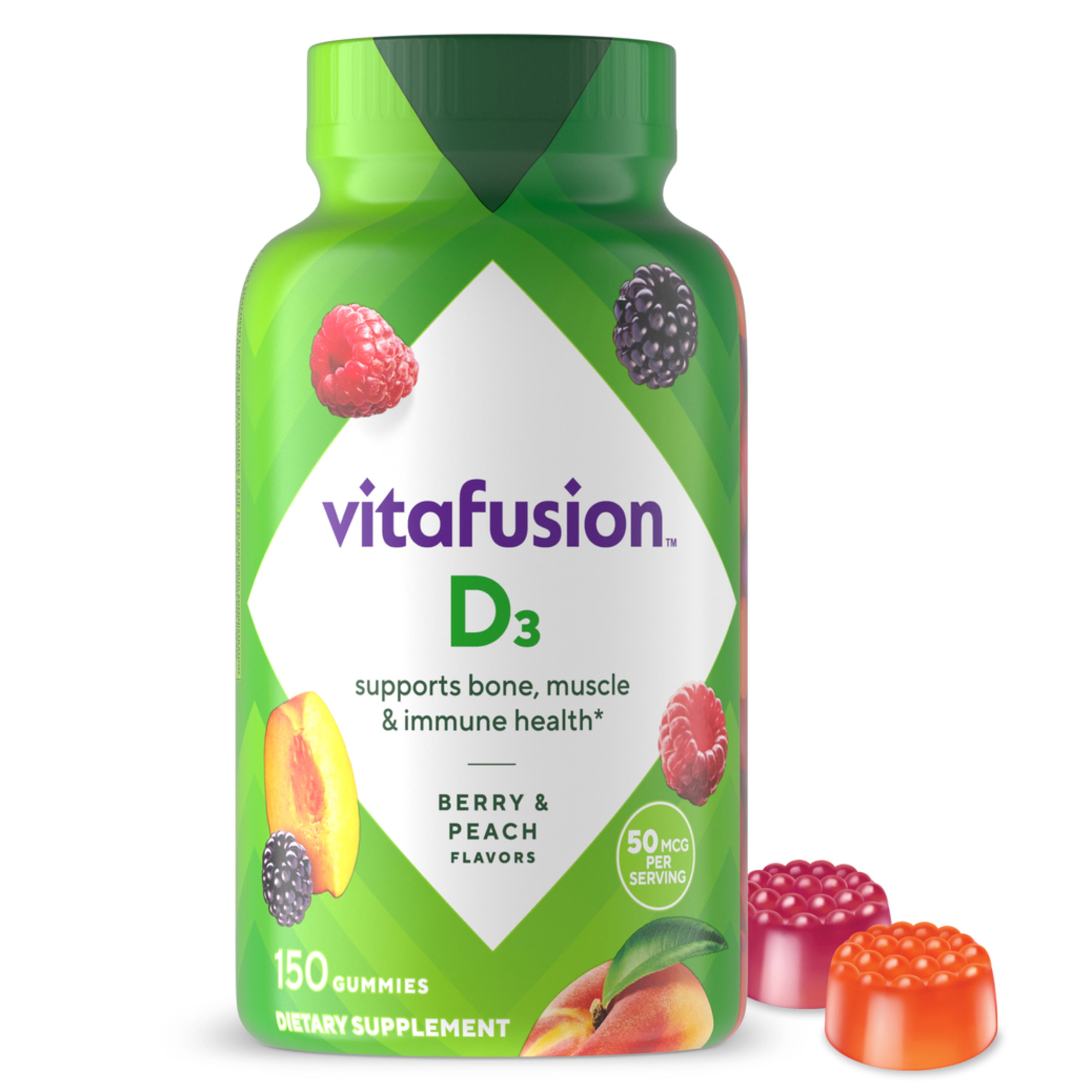 Vitamin D3 2,000 IU Gummy, 150 Gummies