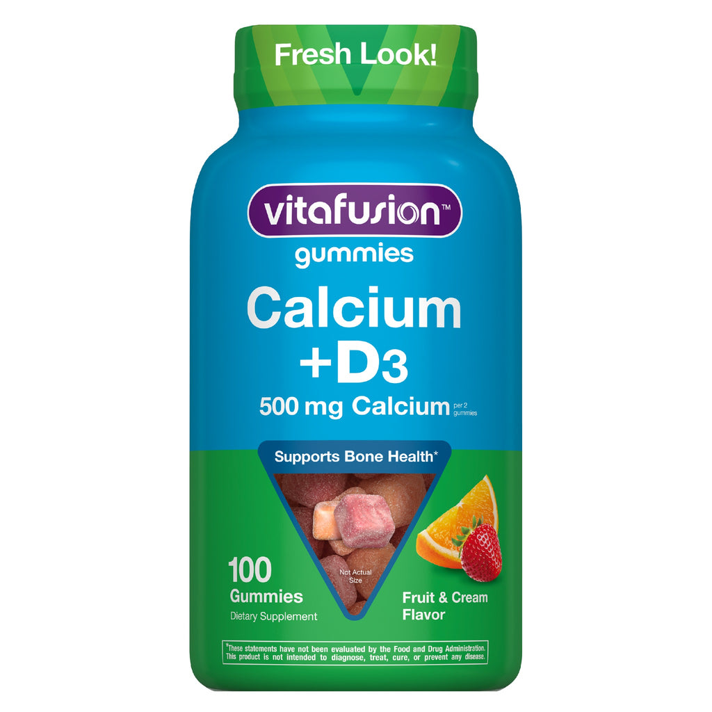 Calcium + Vitamin D3 Gummy Vitamin - 100 Gummies