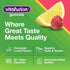 icons highlighting Consumer Loved Flavors, Superior Taste & Texture, 20+ Years Expertise, and Uncompromised Quality.