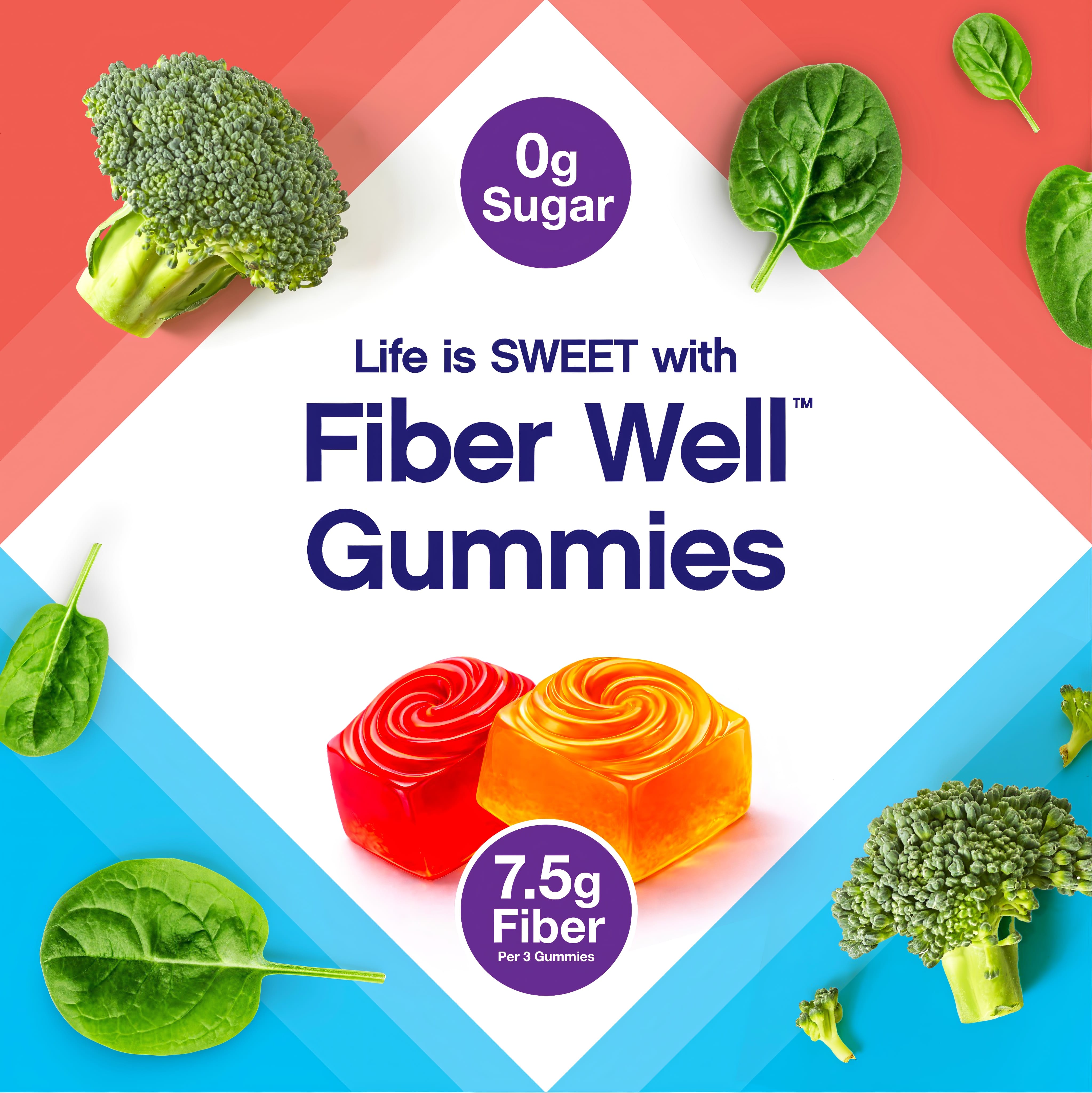 Fiber Well Sugar Free Gummy Vitamin - 90 Gummies