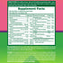 Women’s Multi gummies, showing serving size 2 Delicious Gummies, 60 servings per container, directions, other ingredients, and warning information.