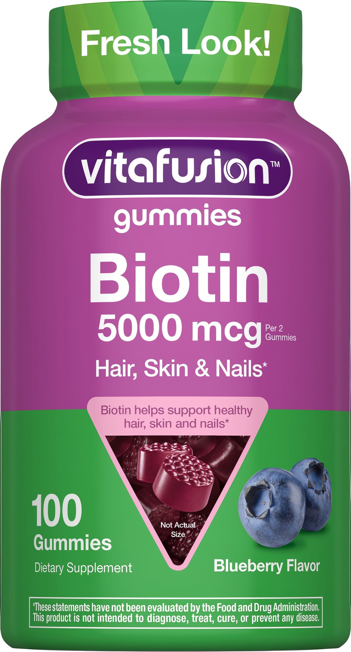 Biotin 5,000 mcg Gummy Vitamin, 100 Gummies