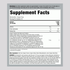 Image of the Supplement Facts panel for VF Fiber Well Wom Org 6G RasL Powder 8.25oz, detailing nutritional information and serving size.