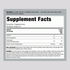Image of the supplement facts panel for Vitamin D 5000IU Gummies, 90 count, detailing nutritional information and dosage instructions.