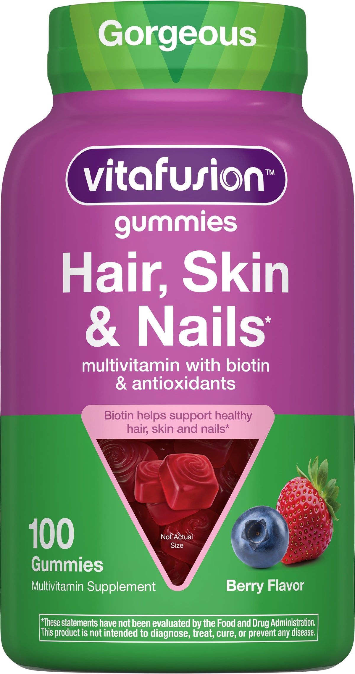 Hair, Skin, & Nails Multivitamin Gummy, 100 Gummies