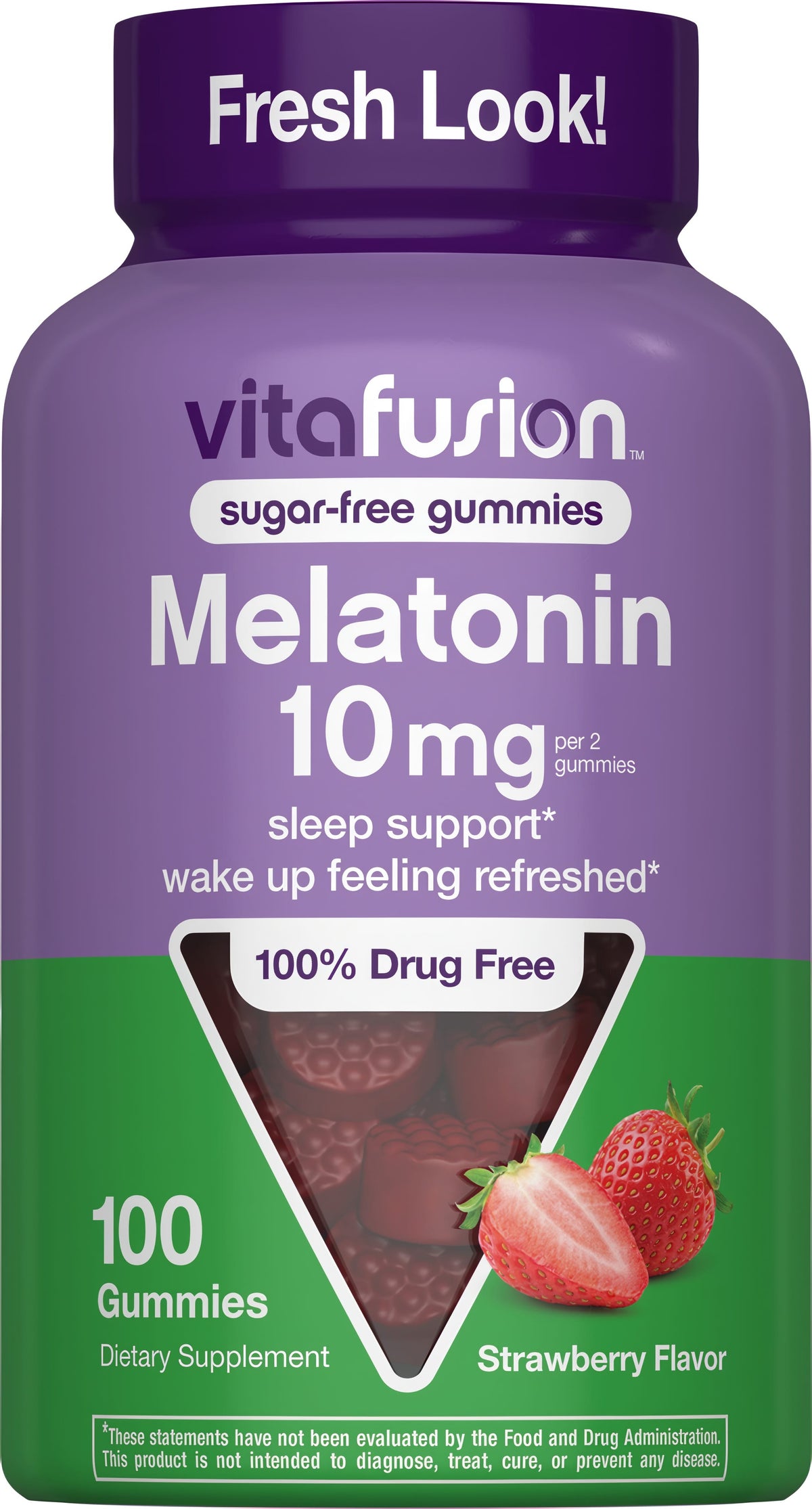 Melatonin Max Strength 10 mg Gummy Vitamin, 100 Gummies