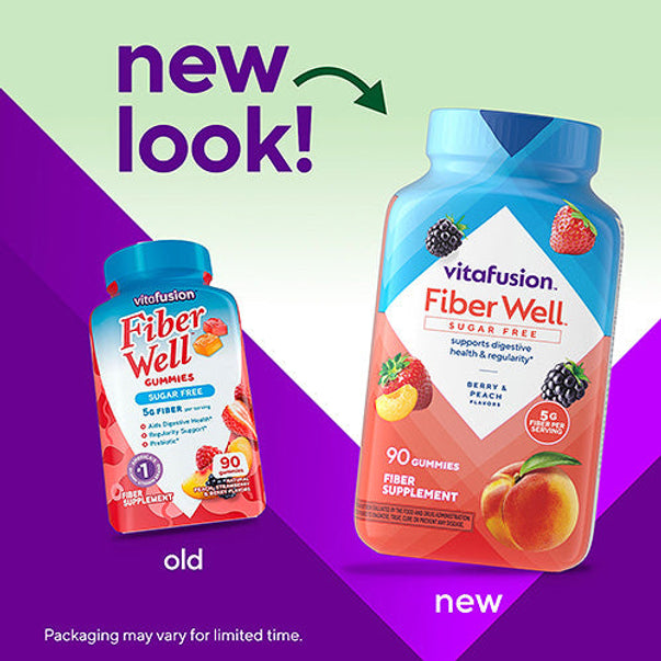 Fiber Well Sugar Free Gummy, 90 Gummies