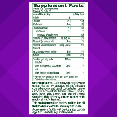 Omega-3 Supplement Gummy, 120 Gummies